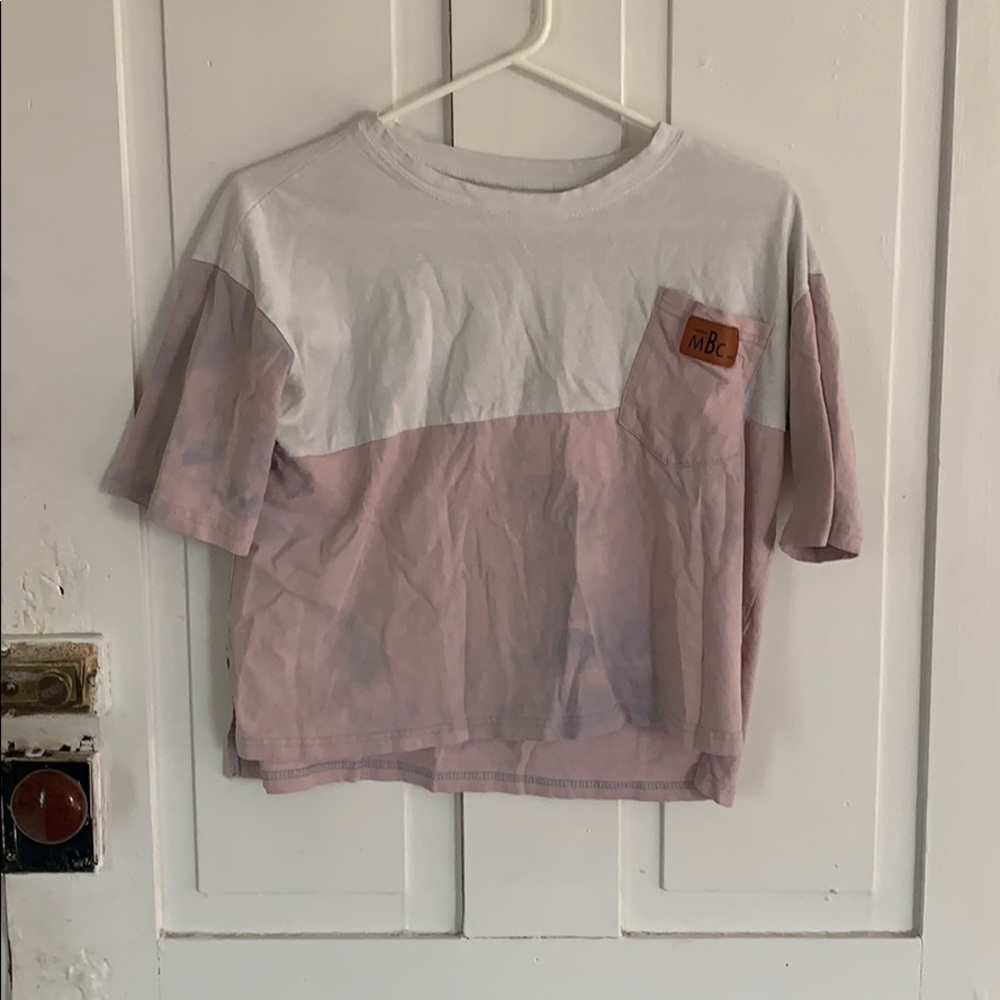 Bleached crop top